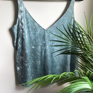 🔥SALE🔥H&M Crushed Velvet Crop Top